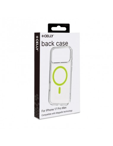 Celly GELSKINMAG Funda Transparente Magsafe Apple iPhone 17 Pro Max Amarilla