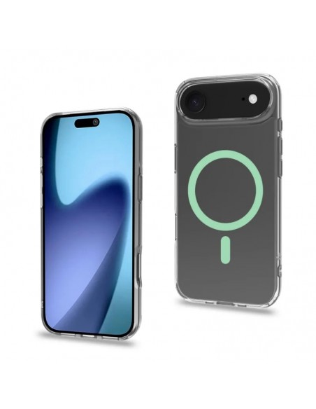 Celly GELSKINMAG Funda Transparente Magsafe Apple iPhone Air Verde