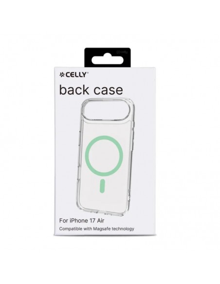 Celly GELSKINMAG Funda Transparente Magsafe Apple iPhone Air Verde