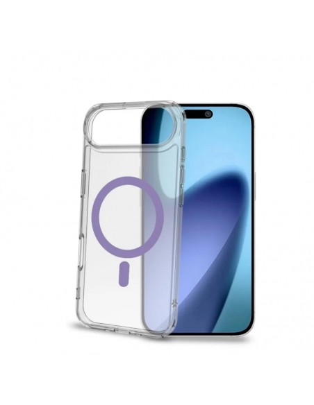 Celly GELSKINMAG Funda Transparente Magsafe Apple iPhone Air Violeta
