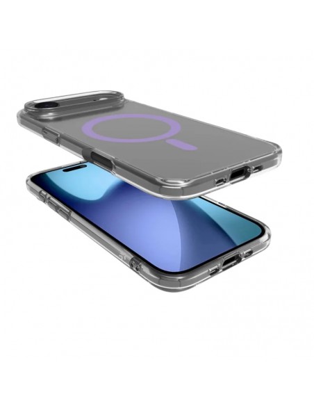 Celly GELSKINMAG Funda Transparente Magsafe Apple iPhone Air Violeta