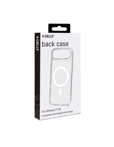 Celly GELSKINMAG Funda Transparente Magsafe Apple iPhone Air Blanca