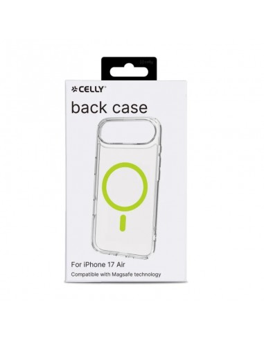 Celly GELSKINMAG Funda Transparente Magsafe Apple iPhone Air Amarilla