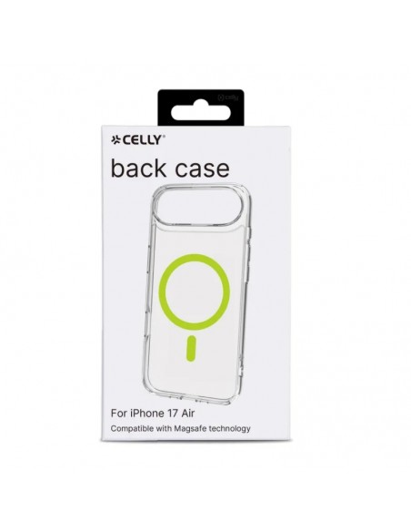 Celly GELSKINMAG Funda Transparente Magsafe Apple iPhone Air Amarilla
