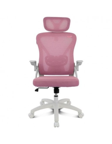 Drift DRAIR35 Silla Gaming con Respaldo de Malla Reposabrazos Abatibles 120Kg Rosa