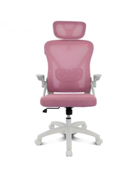 Drift DRAIR35 Silla Gaming con Respaldo de Malla Reposabrazos Abatibles 120Kg Rosa