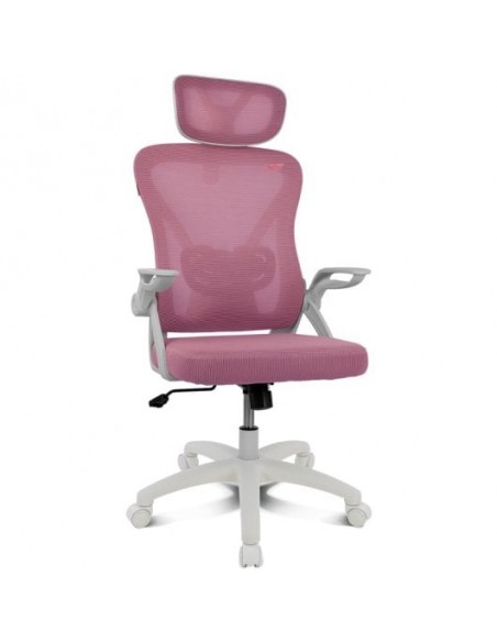 Drift DRAIR35 Silla Gaming con Respaldo de Malla Reposabrazos Abatibles 120Kg Rosa