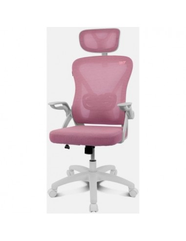 Drift DRAIR35 Silla Gaming con Respaldo de Malla Reposabrazos Abatibles 120Kg Rosa