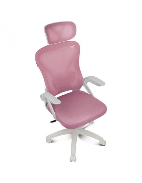 Drift DRAIR35 Silla Gaming con Respaldo de Malla Reposabrazos Abatibles 120Kg Rosa