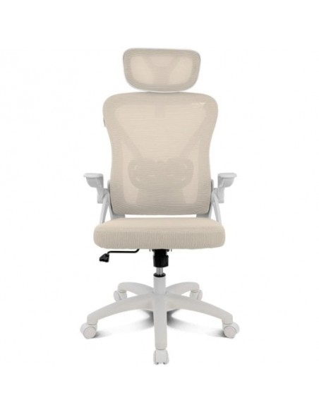 Drift DRAIR35 Silla Gaming con Respaldo de Malla Reposabrazos Abatibles 120Kg Beige