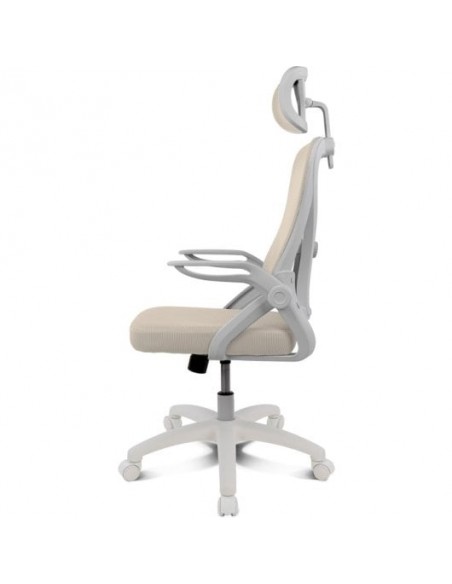 Drift DRAIR35 Silla Gaming con Respaldo de Malla Reposabrazos Abatibles 120Kg Beige