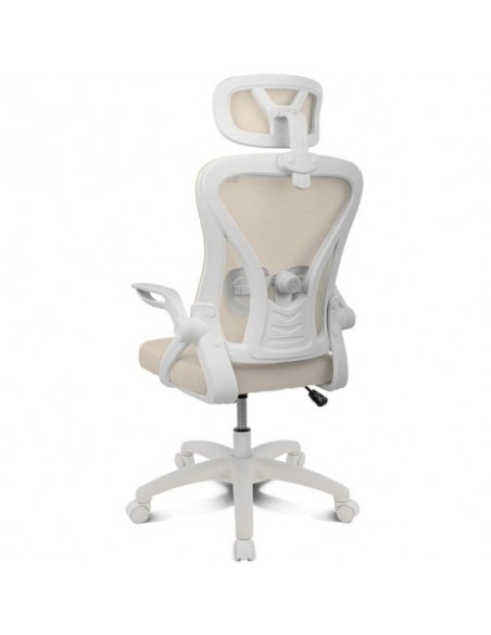 Drift DRAIR35 Silla Gaming con Respaldo de Malla Reposabrazos Abatibles 120Kg Beige