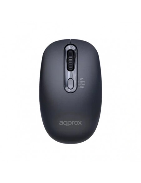 Approx APPXM200 Ratón Inalámbrico 1600DPI Regulable 4 Botones
