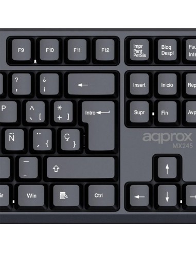 Approx APPMX245 Kit Teclado + Ratón USB Negro