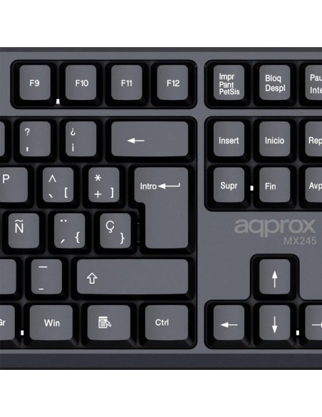 Approx APPMX245 Kit Teclado + Ratón USB Negro