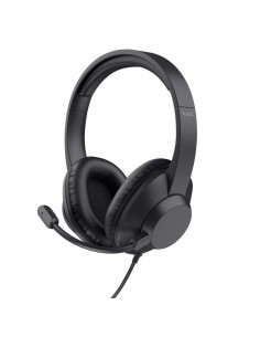 Trust Ayda Max Auriculares USB con Micrófono Negros