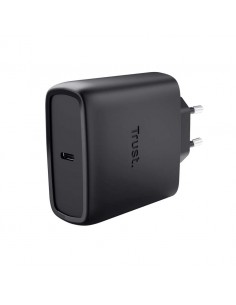 Trust Maxo Cargador de Pared GaN 65W 1xUSB-C + Cable USB-C Negro