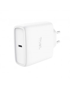 Trust Maxo Cargador de Pared GaN 65W 1xUSB-C + Cable USB-C Blanco