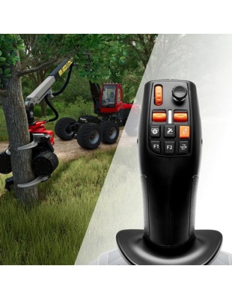 Thrustmaster SimTask FarmStick Joystick Precisión H.E.A.R.T Ambidiestro 33 Botones PS5/PC