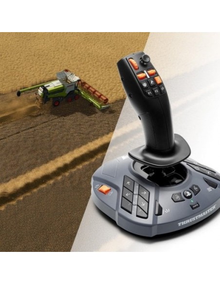 Thrustmaster SimTask FarmStick Joystick Precisión H.E.A.R.T Ambidiestro 33 Botones PS5/PC