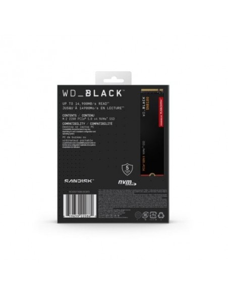 Western Digital SN8100 2TB M.2 SSD NVMe PCIe 5.0x4 Disco Duro