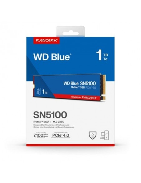 Western Digital WD Blue SN5100 1TB M.2 SSD NVMe Disco Duro