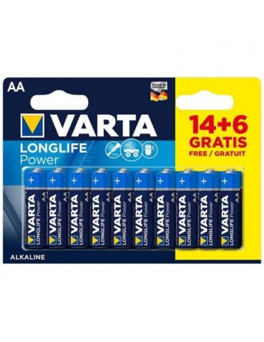 Varta Longlife Power AA Pack 20 Pilas