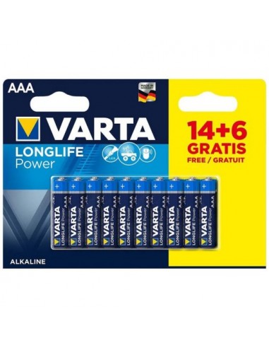 Varta Longlife Power AAA Pack 20 Pilas