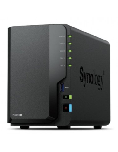 Synology DiskStation DS225+ Servidor NAS 2 Bahías Intel Celeron J4125 2GB DDR4 Dual LAN Backup Nube