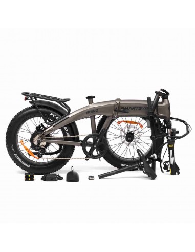 SmartGyro Rhino Bicicleta Eléctrica Plegable FAT 250W Ruedas 20x4" 7 Velocidades