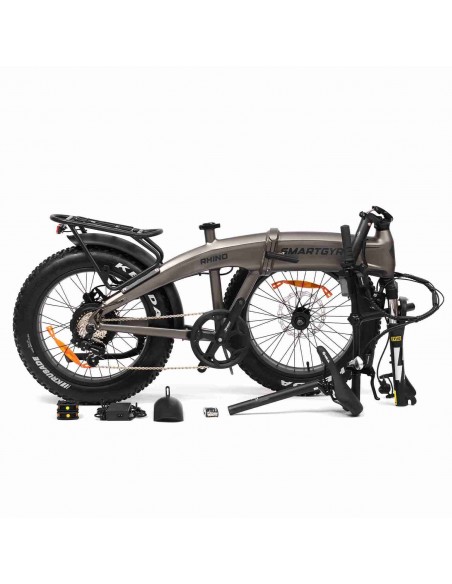 SmartGyro Rhino Bicicleta Eléctrica Plegable FAT 250W Ruedas 20x4" 7 Velocidades