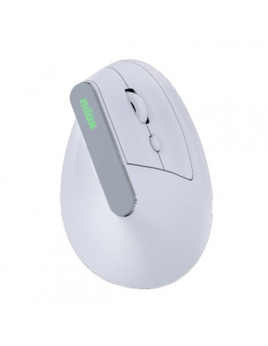 Nilox Ratón Vertical Silencioso Dual Wireless Recargable Blanco