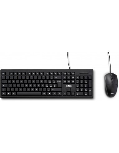 Nilox NXKMIT0011 Kit de Teclado y Ratón USB Italiano