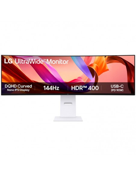 LG 49U950A-W 49" LED Nano IPS UltraWide Dual QHD 144Hz Regulable Blanco Monitor Curvo