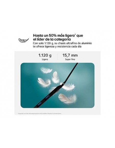 LG Gram 14Z90T Intel Core Ultra 7-255H/ 32GB/ 1TB SSD/ 14" W11 Portátil