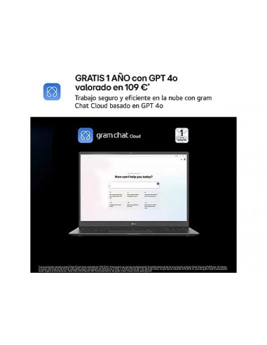 LG Gram 14Z90T Intel Core Ultra 7-255H/ 32GB/ 1TB SSD/ 14" W11 Portátil