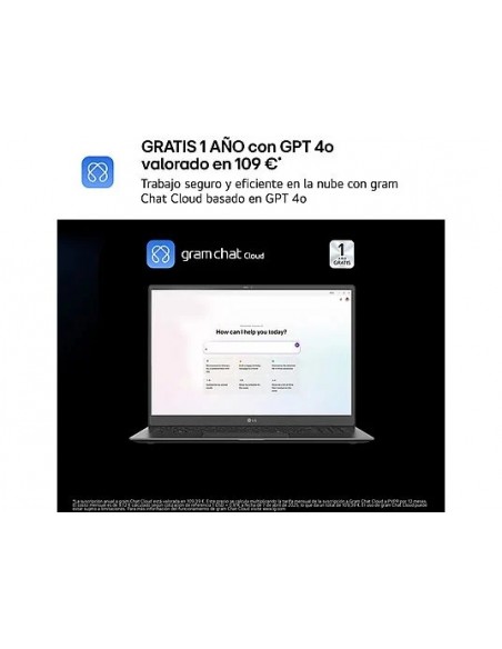 LG Gram 14Z90T Intel Core Ultra 7-255H/ 32GB/ 1TB SSD/ 14" W11 Portátil