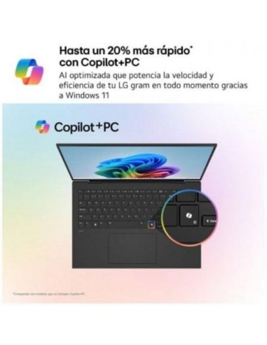 LG Gram 16Z90TS Intel Core Ultra 9-288V/ 32GB/ 1TB SSD/ 16" W11 Portátil