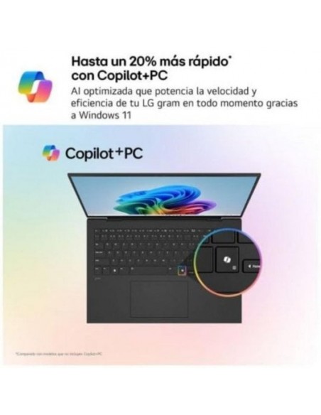 LG Gram 16Z90TS Intel Core Ultra 9-288V/ 32GB/ 1TB SSD/ 16" W11 Portátil