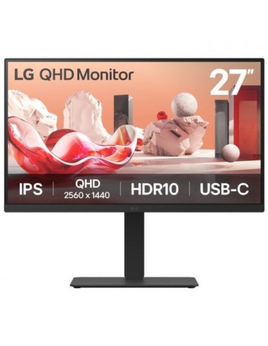 LG 27BA75QB-B.AEU 27" LED IPS QHD 100Hz HDR USB-C Regulable Monitor