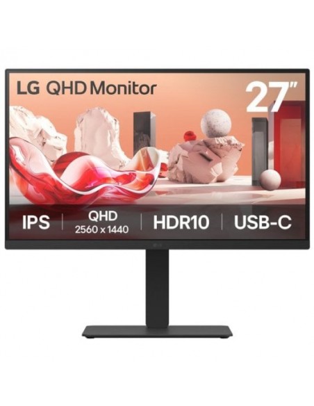 LG 27BA75QB-B.AEU 27" LED IPS QHD 100Hz HDR USB-C Regulable Monitor