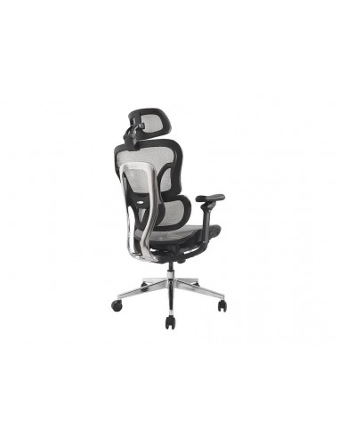 Equip 651050 Silla de Oficina Ergonómica Premium con Reposacabezas y Reposabrazos, Gris