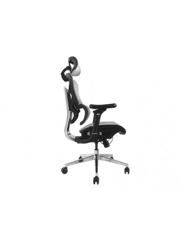 Equip 651050 Silla de Oficina Ergonómica Premium con Reposacabezas y Reposabrazos, Gris