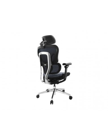 Equip 651052 Silla de Oficina Ergonómica Premium con Reposacabezas y Reposabrazos, Azul Negro