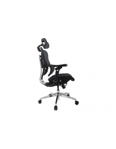 Equip 651052 Silla de Oficina Ergonómica Premium con Reposacabezas y Reposabrazos, Azul Negro