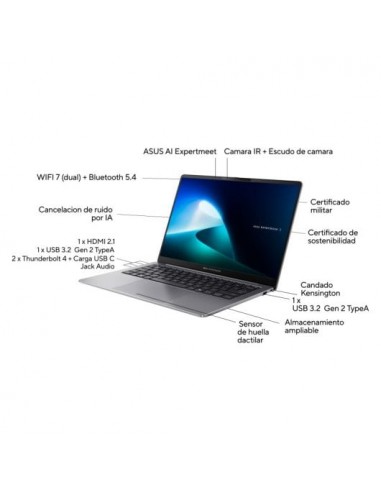 Asus ExpertBook P5 P5405CSA-NZ0154X Intel Core Ultra 5-226V/ 16GB/ 512GB SSD/ 14" W11P Portátil