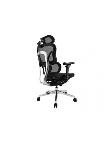 Equip 651051 Silla de Oficina Ergonómica Premium con Reposacabezas y Reposabrazos Negra