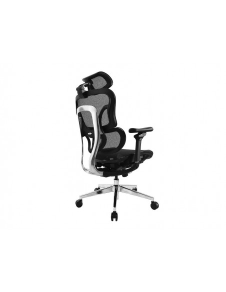 Equip 651051 Silla de Oficina Ergonómica Premium con Reposacabezas y Reposabrazos Negra
