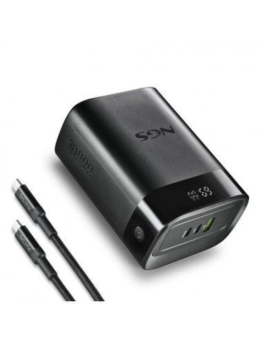 NGS TWIX 30 Powerbank 30000mAh 140W PD 3.1 PPS QC 3.0 LED Negra