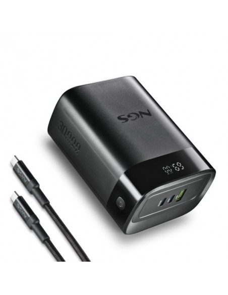 NGS TWIX 30 Powerbank 30000mAh 140W PD 3.1 PPS QC 3.0 LED Negra